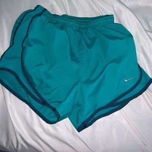Blue Nike shorts
